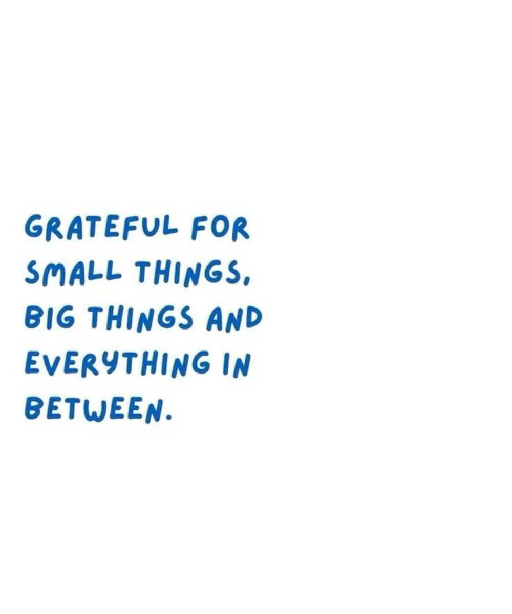 grateful for small things